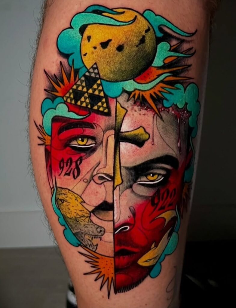 Tatuaje cicatrizado fotografiado tras cuidados de verano